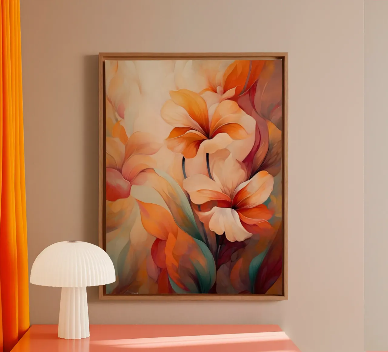 I fiori tela con Cornice a cassetta da Imagine