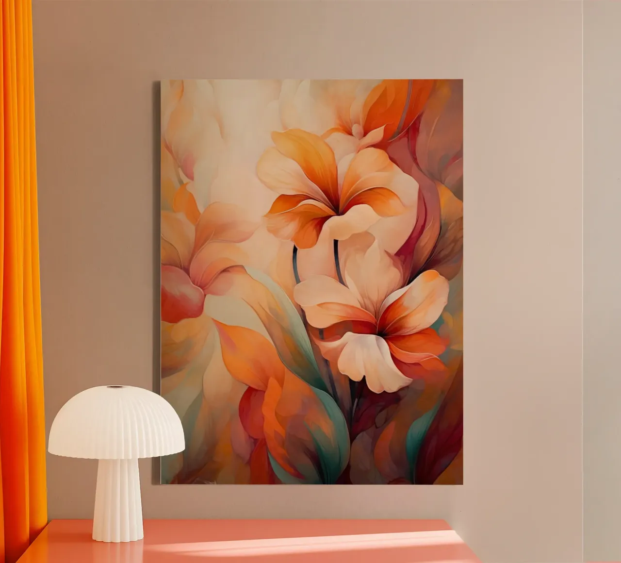 I fiori tela con Cornice a cassetta da Imagine
