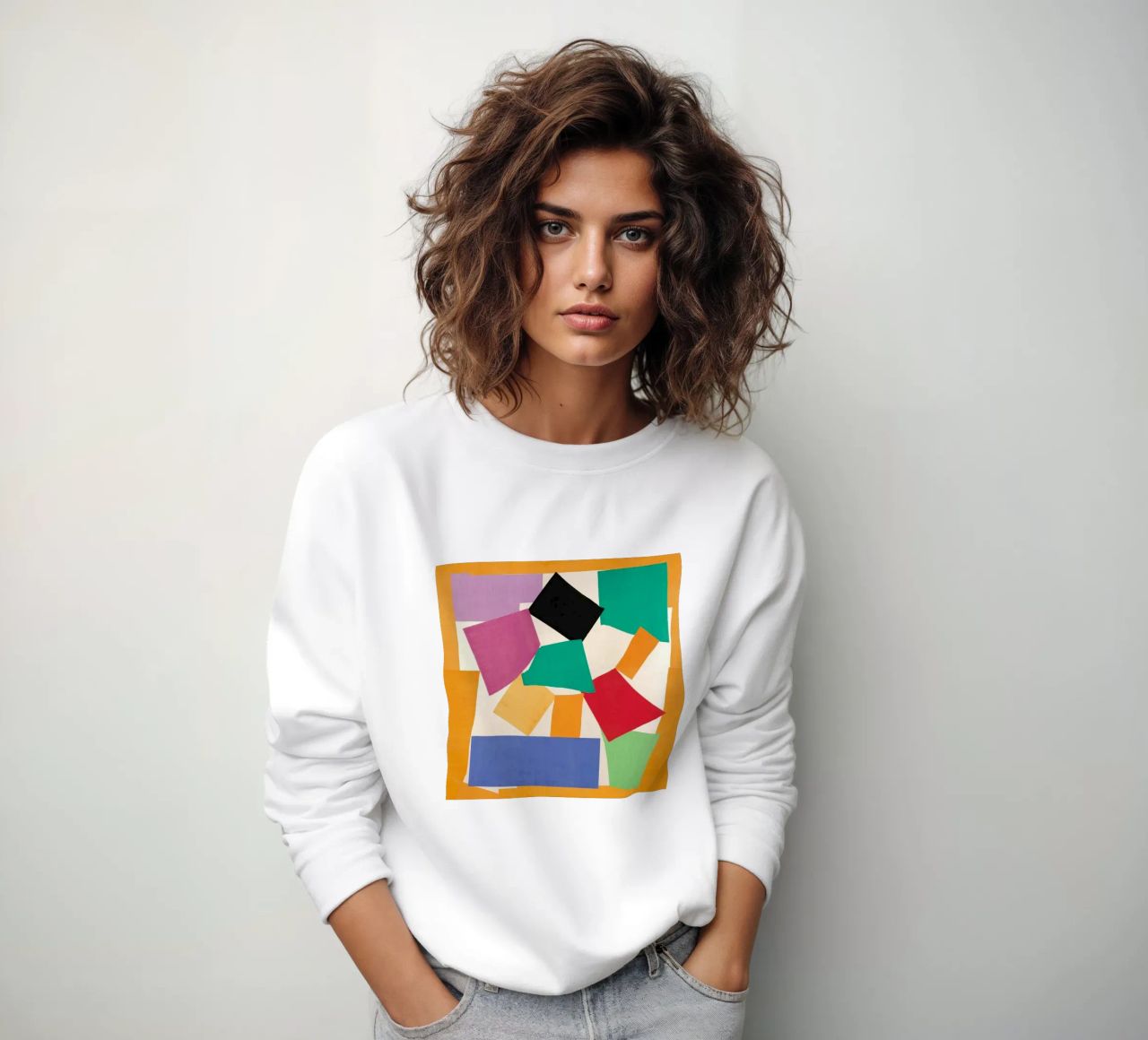 forme geometriche quadrato rettangolo felpa da sazkia art