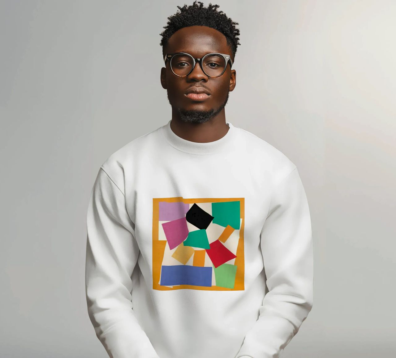 forme geometriche quadrato rettangolo felpa da sazkia art