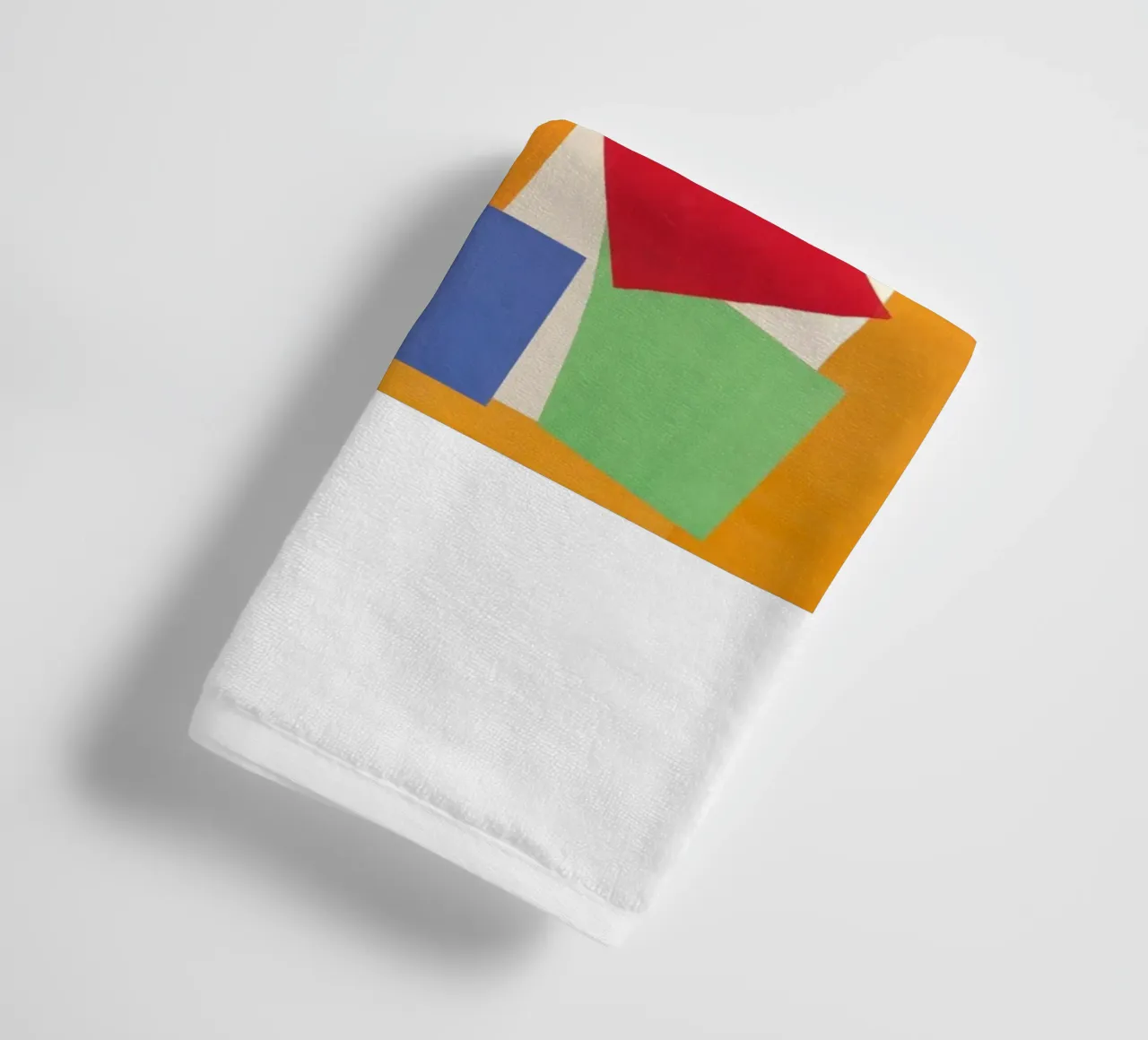 geometric shapes square rectangle towel by sazkia art