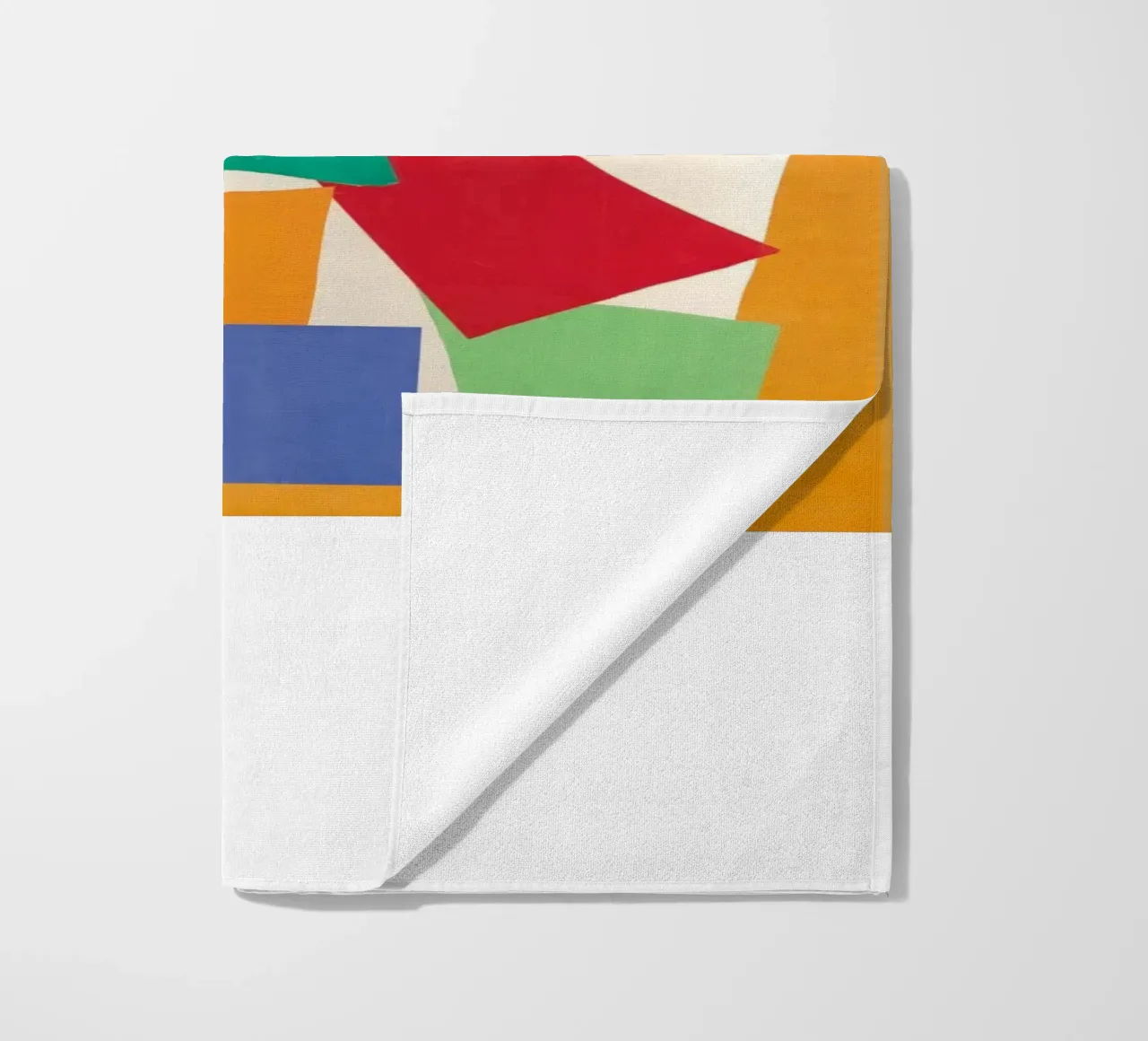 geometric shapes square rectangle beach towel by sazkia art