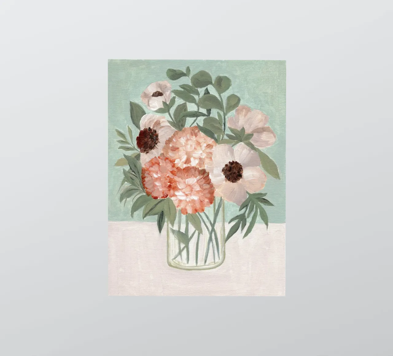 vase à fleurs autocollant de Nikitajariwala