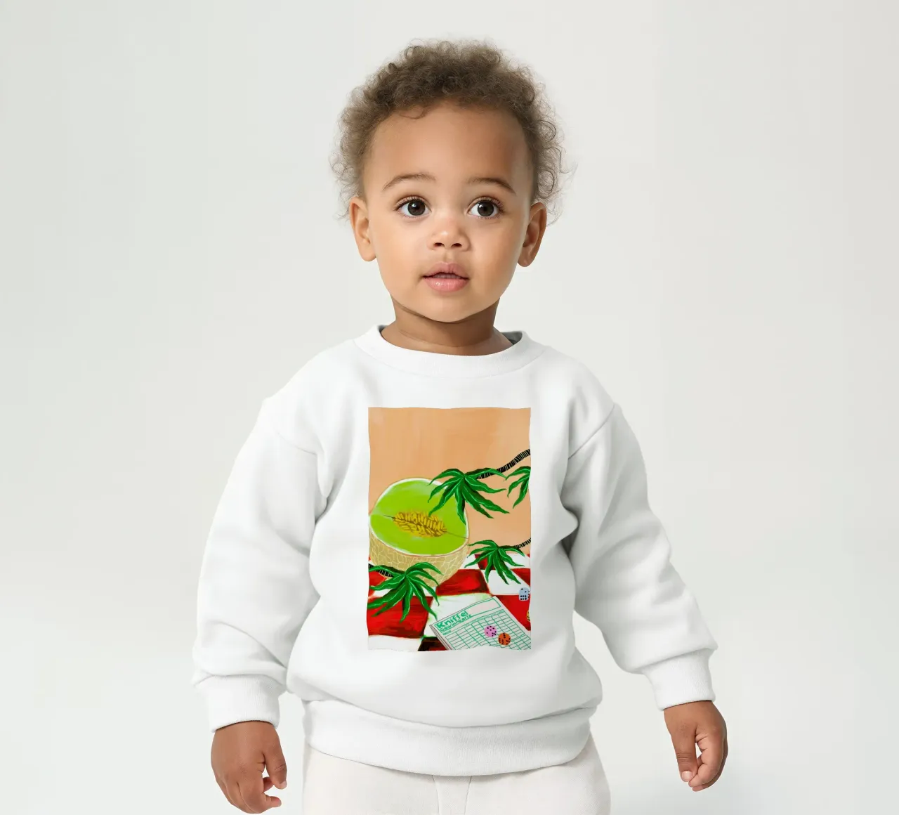 Kniffel baby sweatshirt by Eva Wünsch