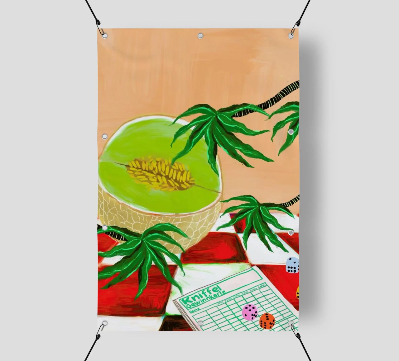 Kniffel telo in pvc da Eva Wünsch