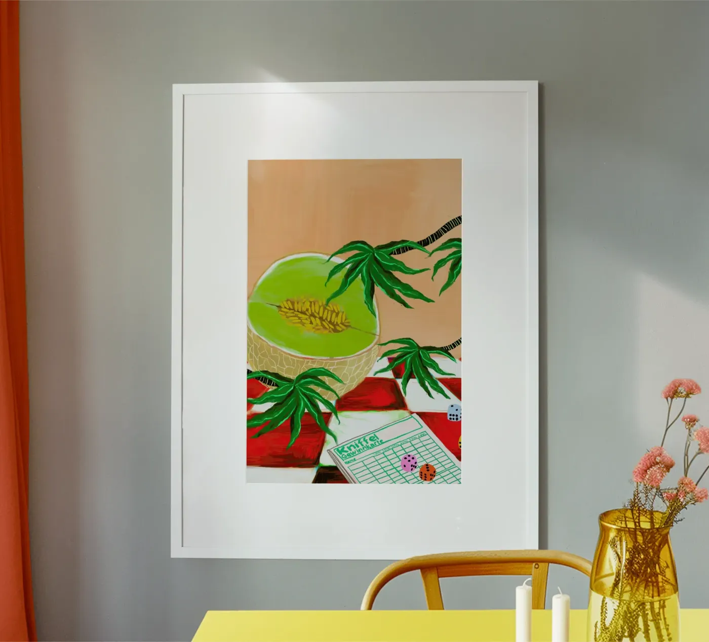 Kniffel poster by Eva Wünsch