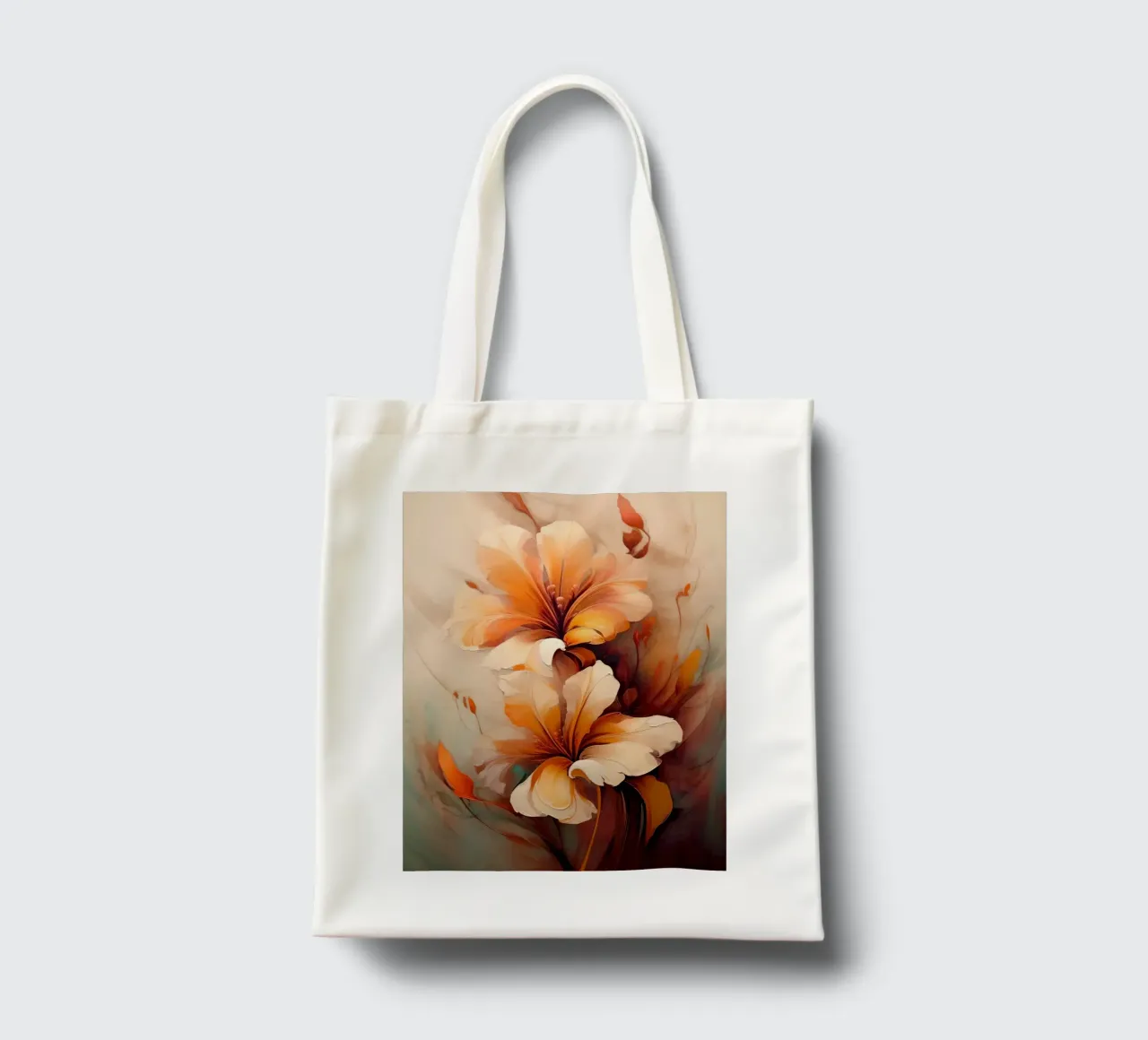 Bloemen jute draagtas van Imagine