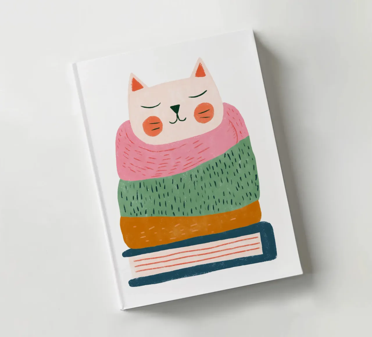 Sleepy Cat notebook by HookASmile