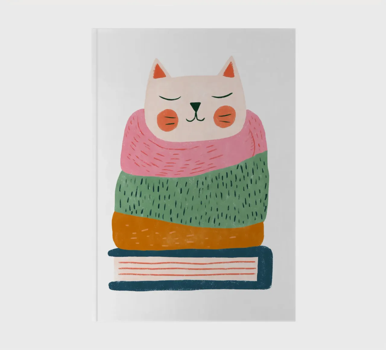 Sleepy Cat notebook by HookASmile