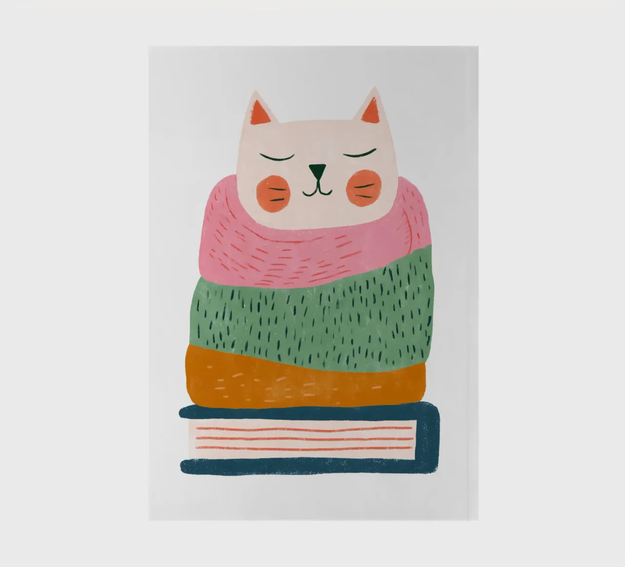 Sleepy Cat notebook by HookASmile
