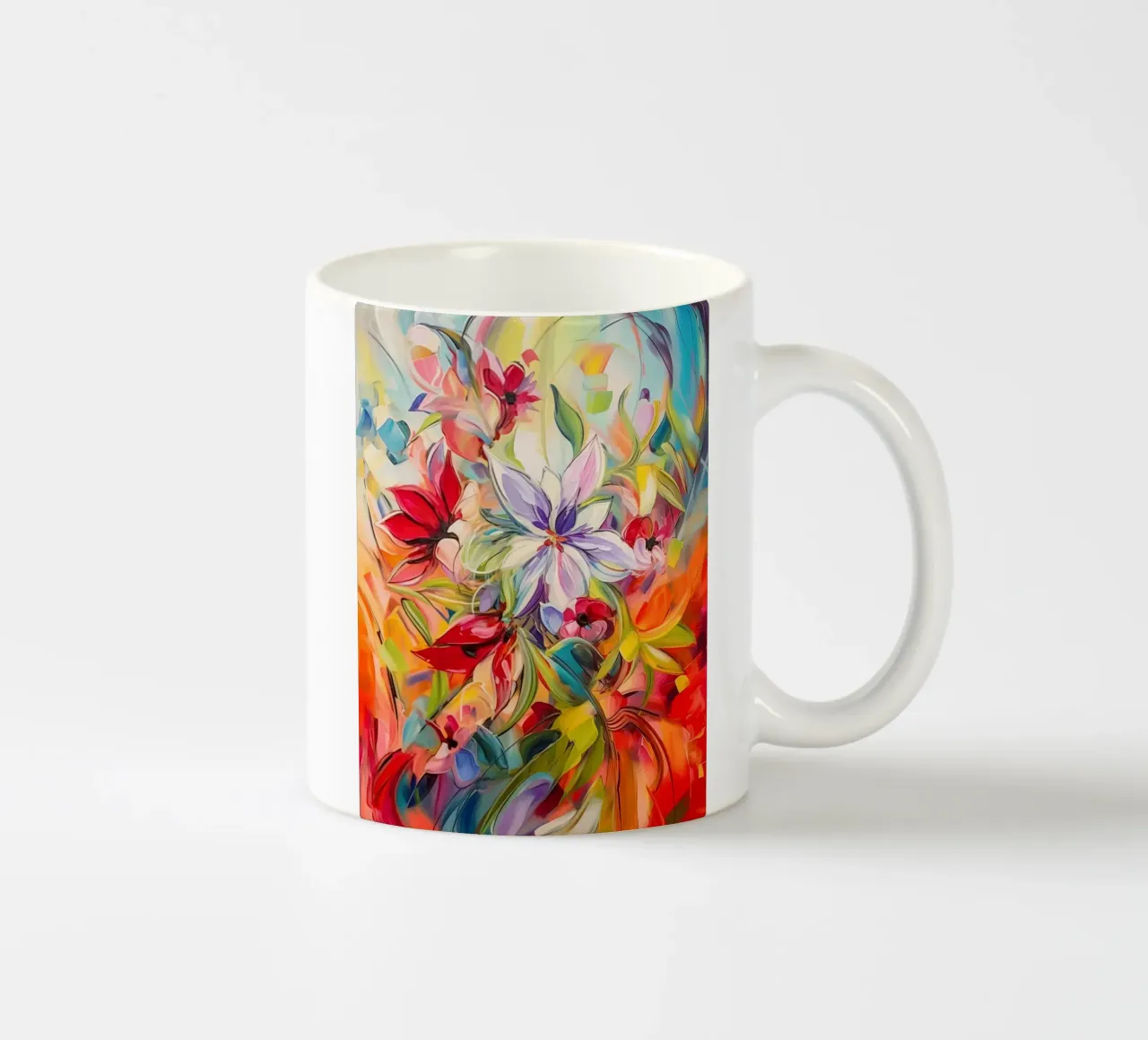 Fiori dai colori selvaggi tazza in ceramica da Imagine