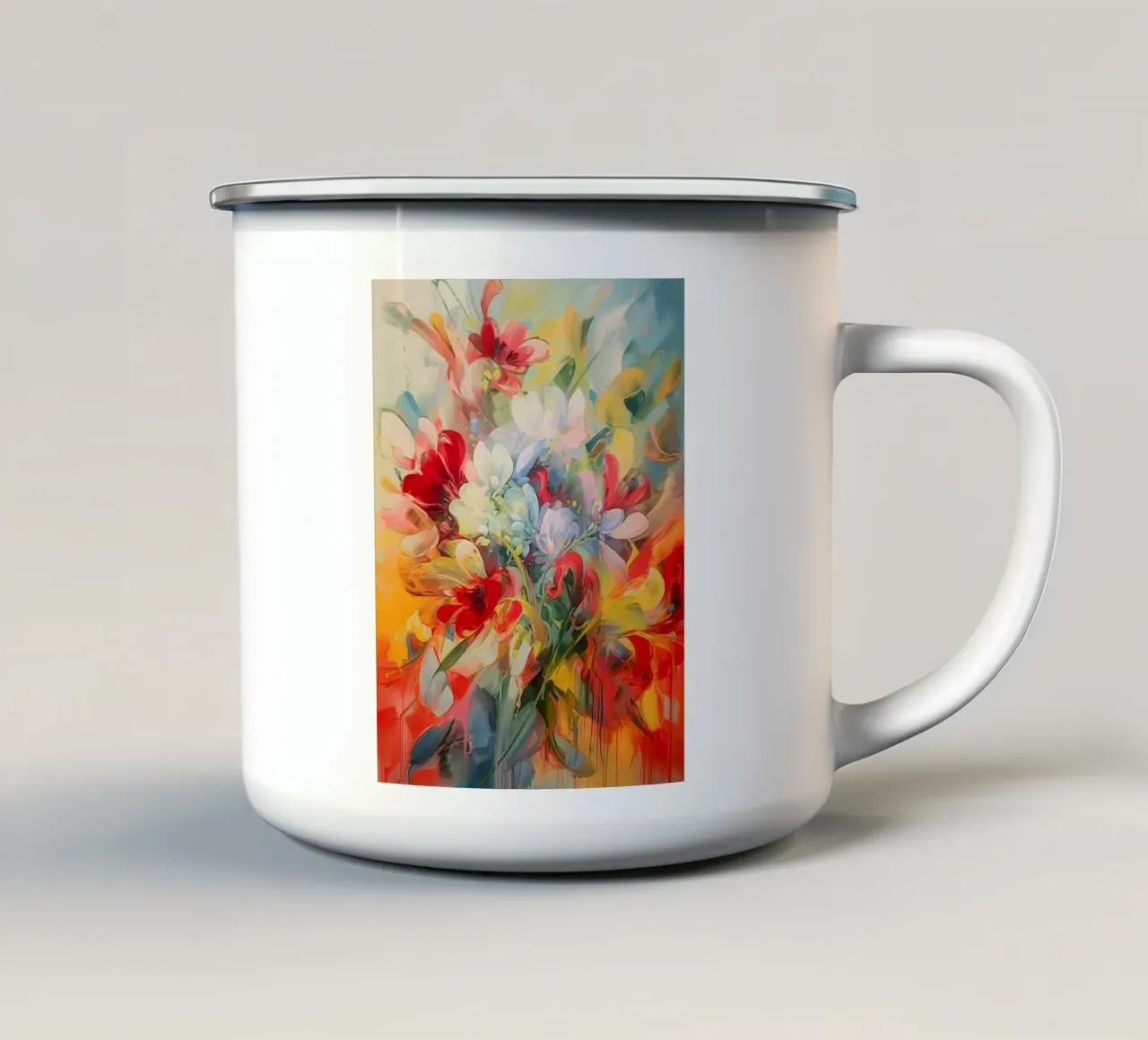 Esplosione di colori tazza in smalto da Imagine