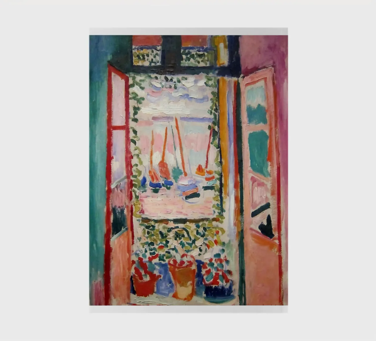 depicting the view from an open window notebook by sazkia art