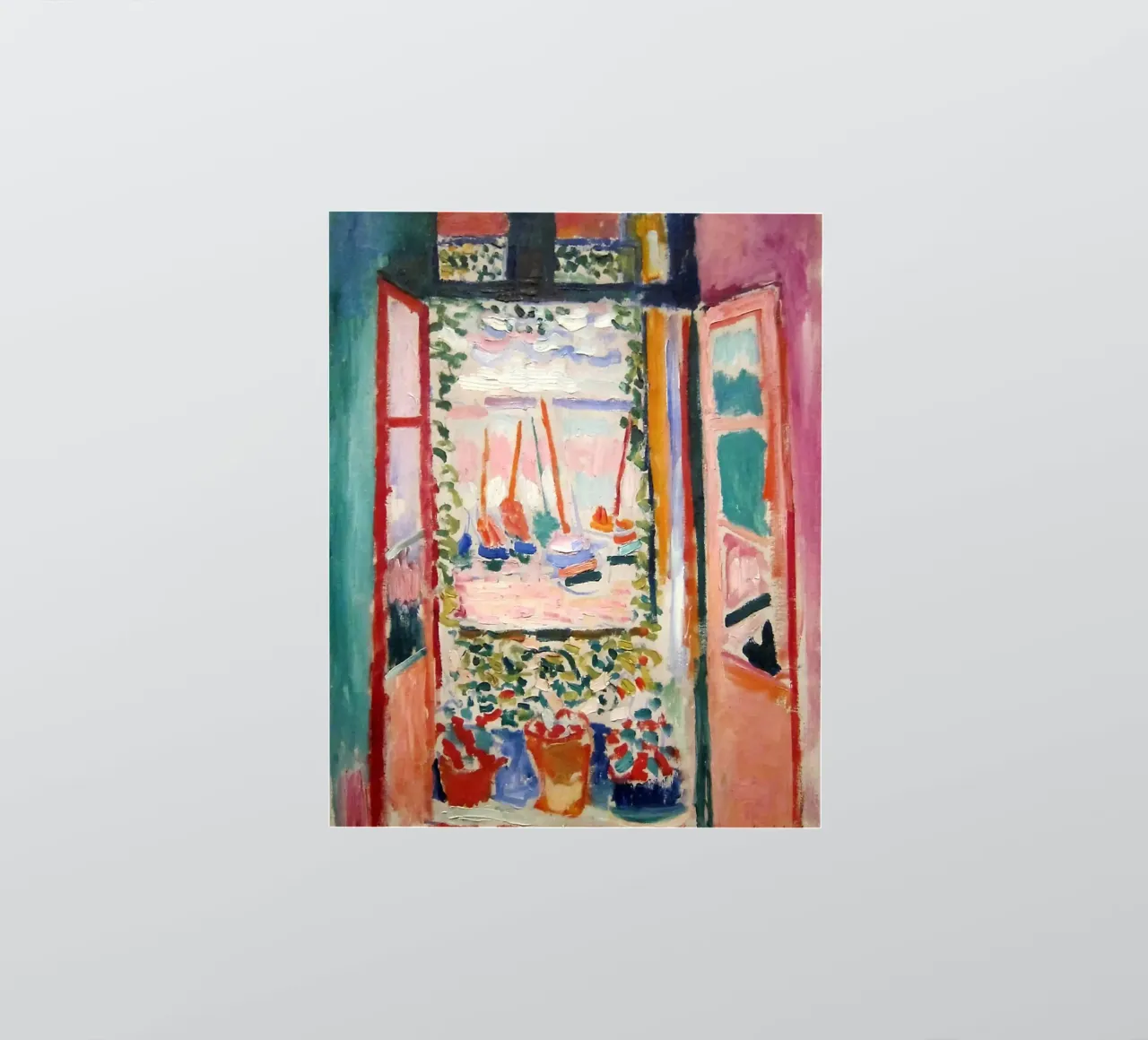 depicting the view from an open window sticker by sazkia art