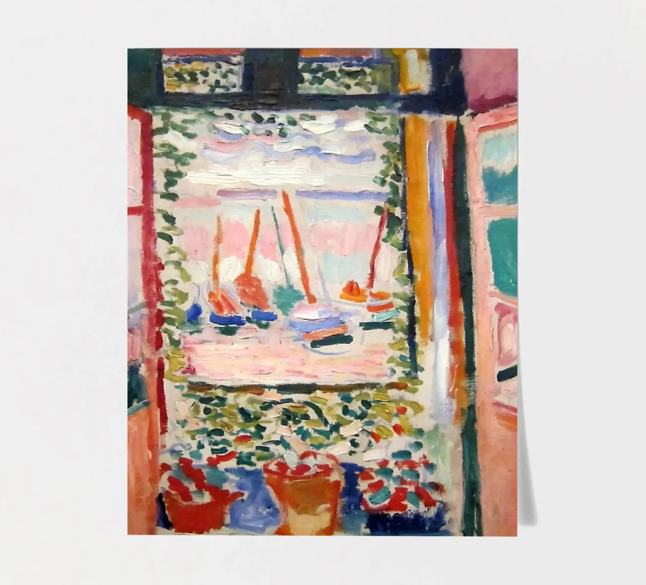 depicting the view from an open window sticker sheet by sazkia art