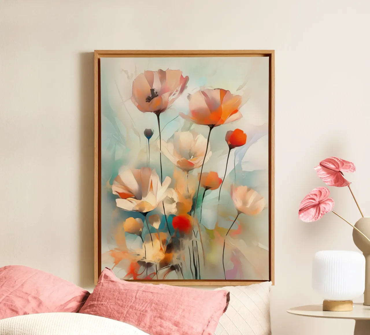 I fiori tela con Cornice a cassetta da Imagine