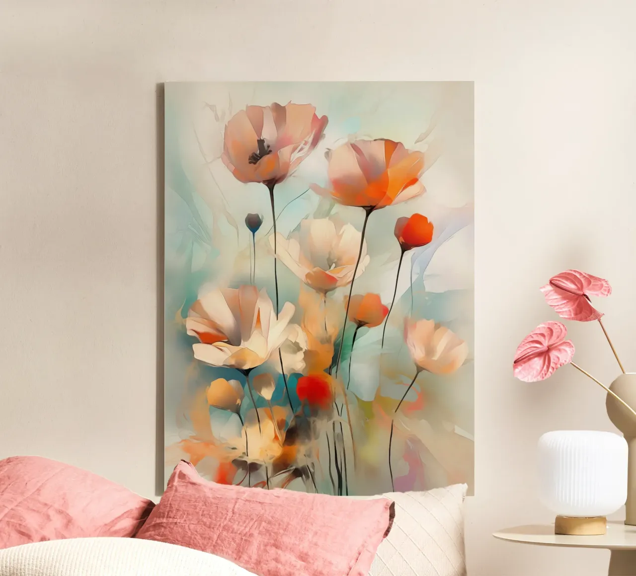 I fiori tela con Cornice a cassetta da Imagine