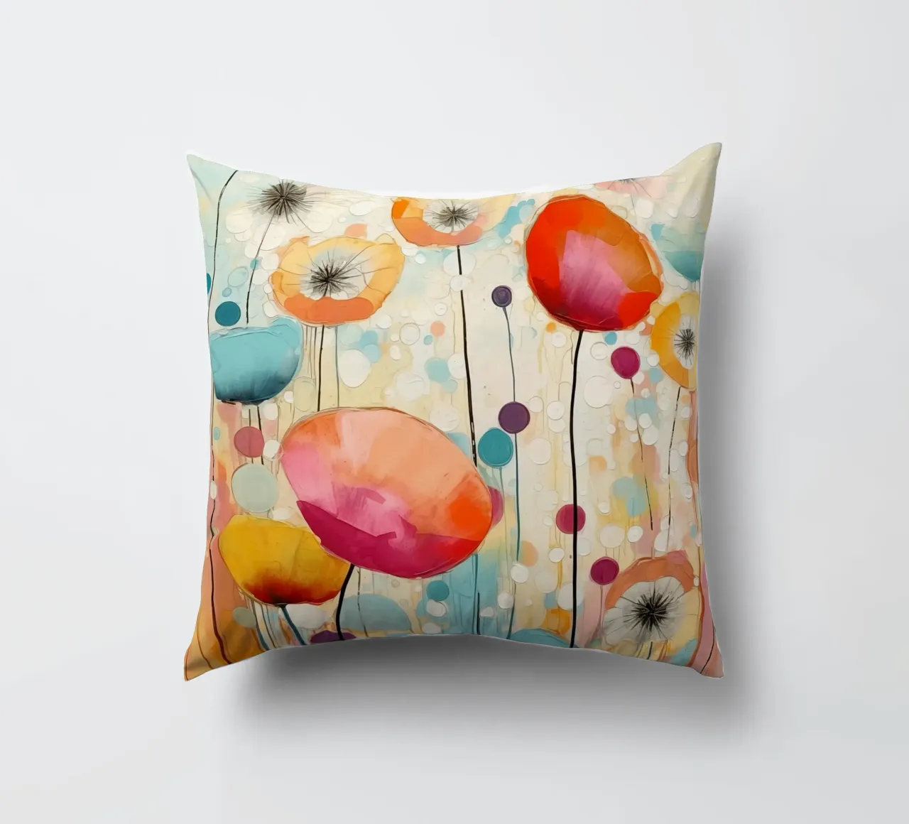 Fiori dai colori allegri cuscino da Imagine