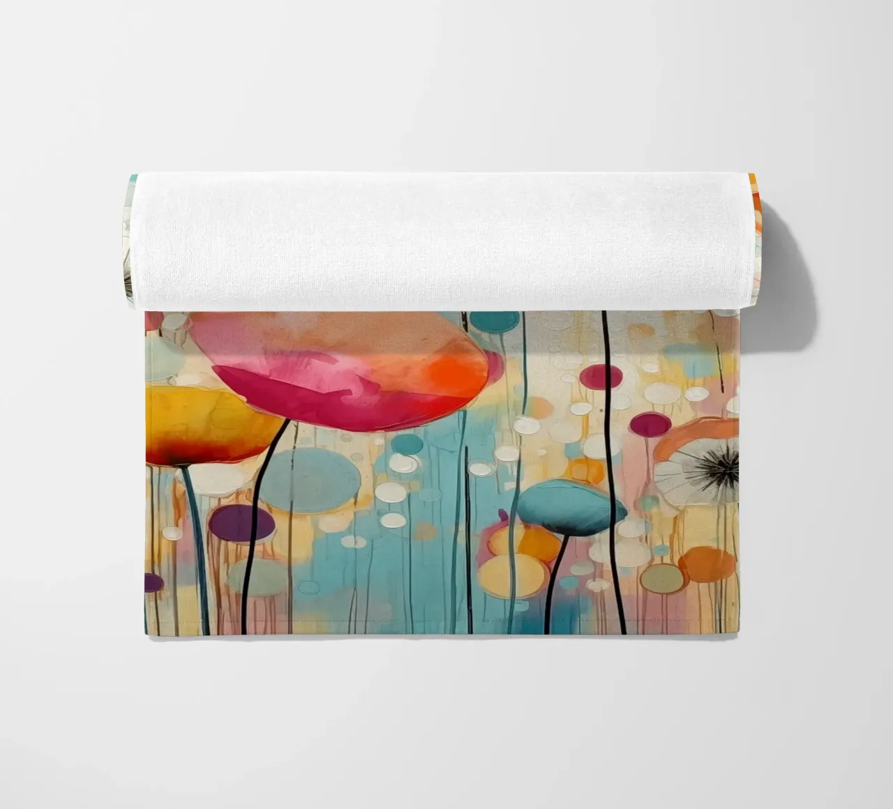 Fiori dai colori allegri telo mare da Imagine