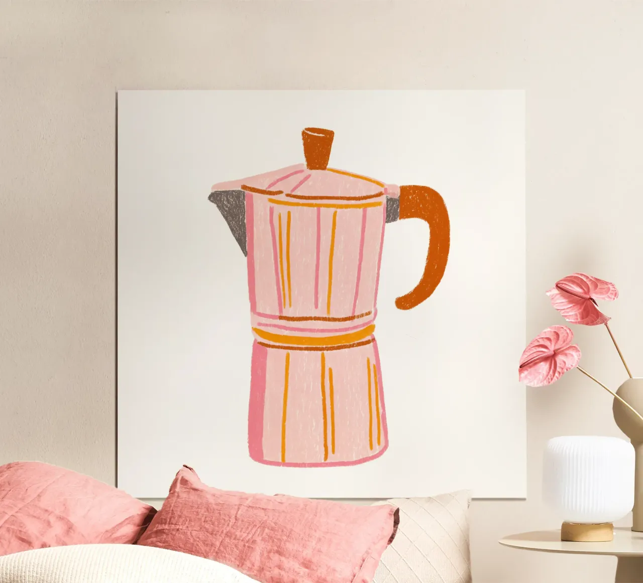 Per gli amanti del caffè poster con telaio in plastica da HookASmile