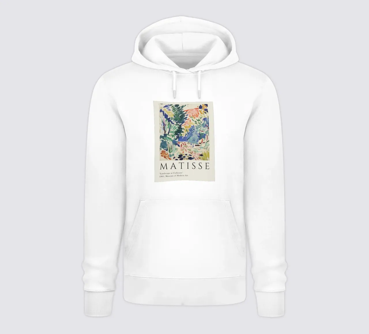 landscape trees brushstrokes nature hoodie by sazkia art