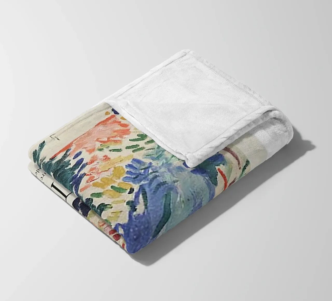 paesaggio alberi pennellate natura coperta in pile da sazkia art