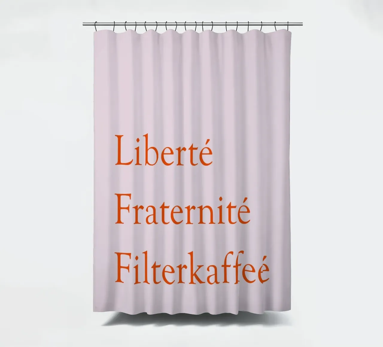 Liberté Fraternité Filterkaffeé tenda da doccia da Typo Designs