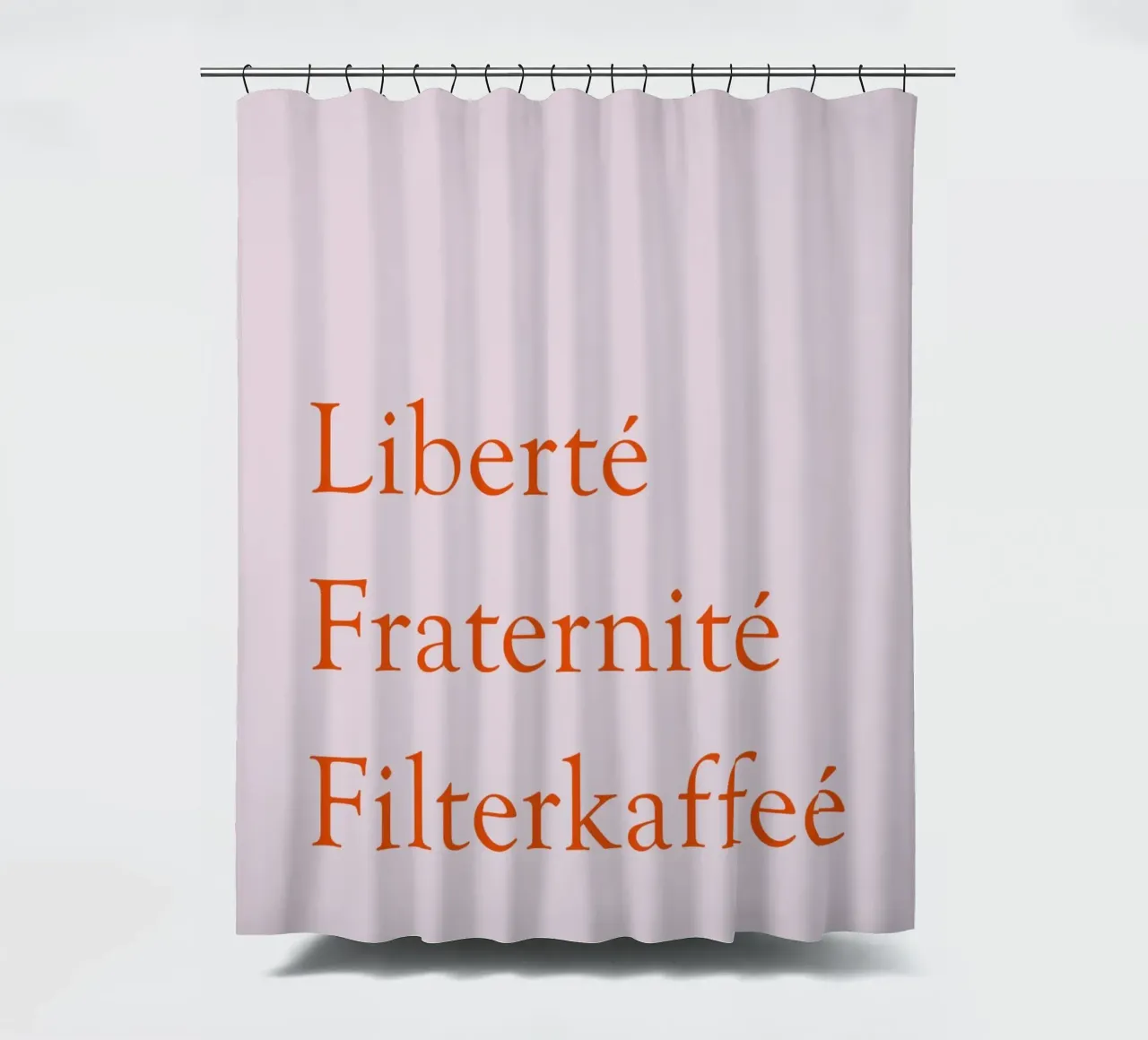 Liberté Fraternité Filterkaffeé tenda da doccia da Typo Designs