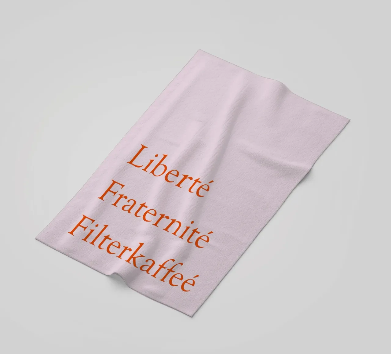 Liberté Fraternité Filterkaffeé telo mare da Typo Designs