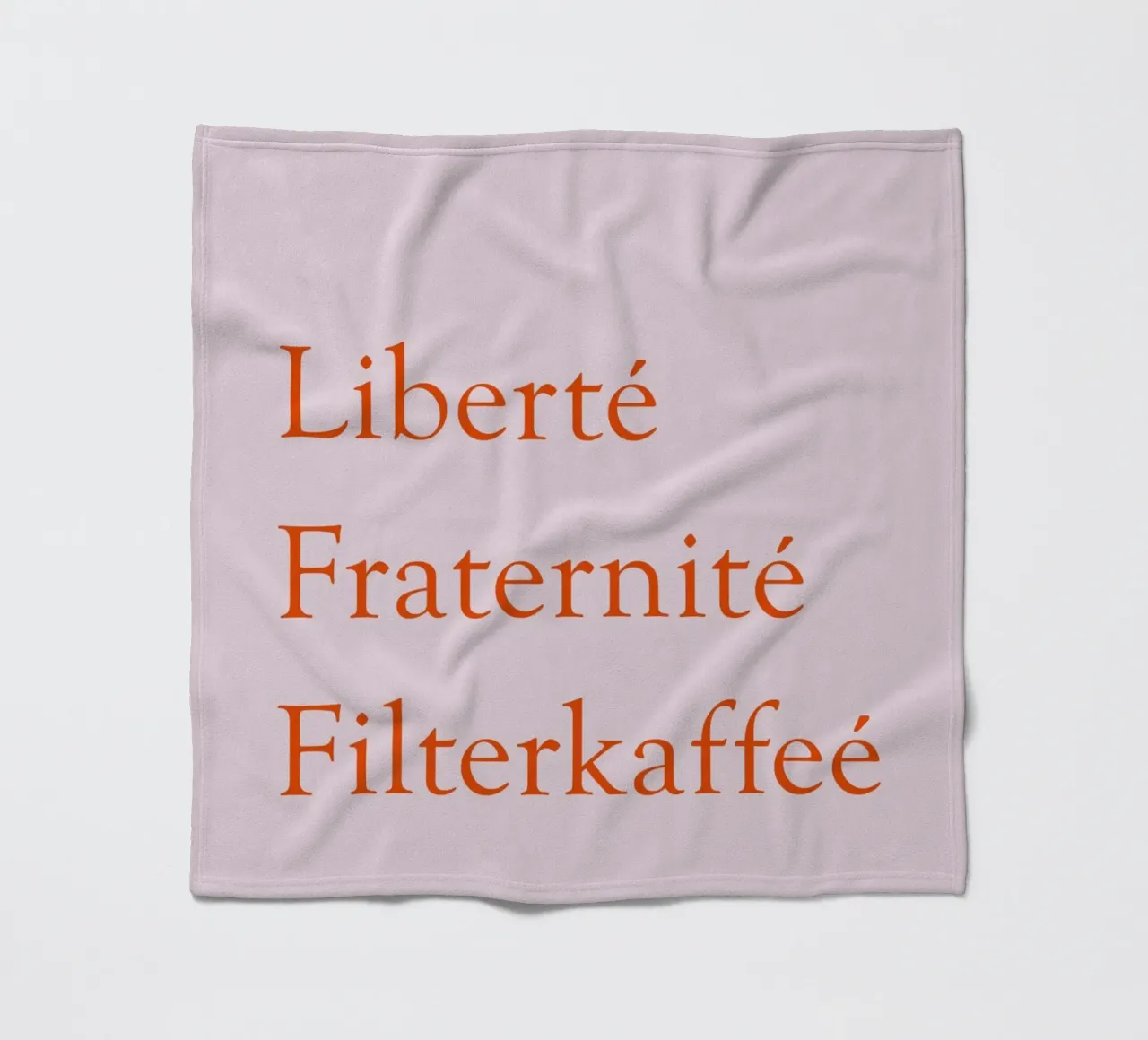 Liberté Fraternité Filterkaffeé coperta in pile da Typo Designs