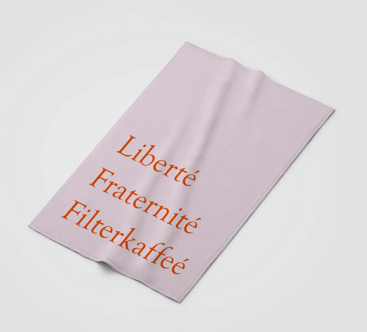 Liberté Fraternité Filterkaffeé coperta in pile da Typo Designs