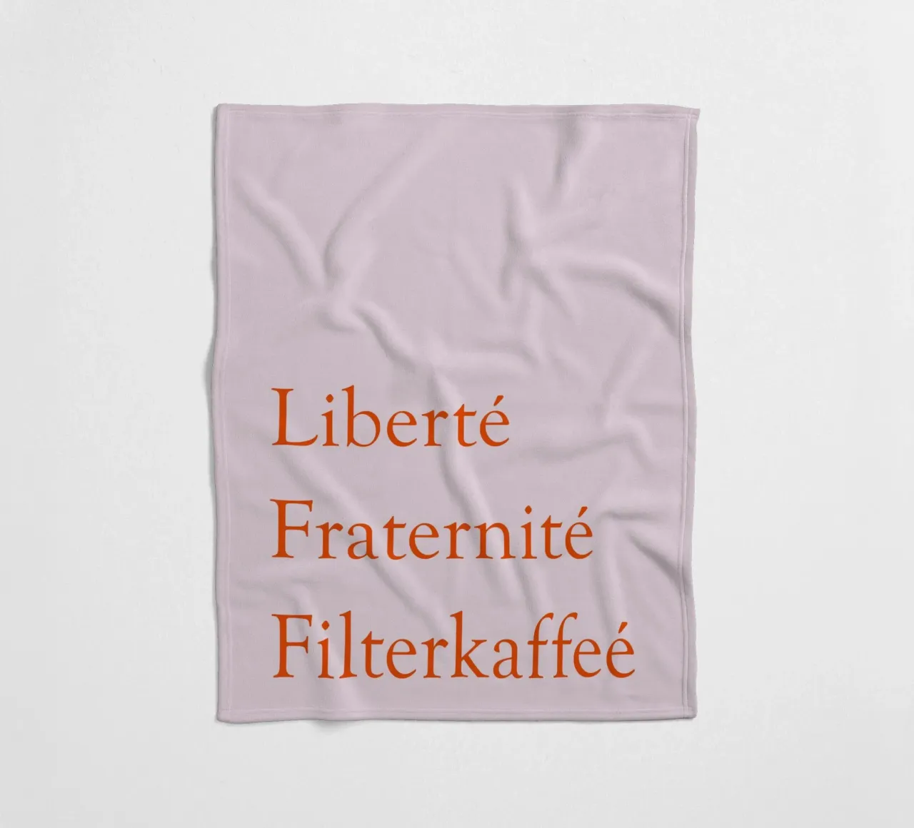 Liberté Fraternité Filterkaffeé coperta in pile da Typo Designs