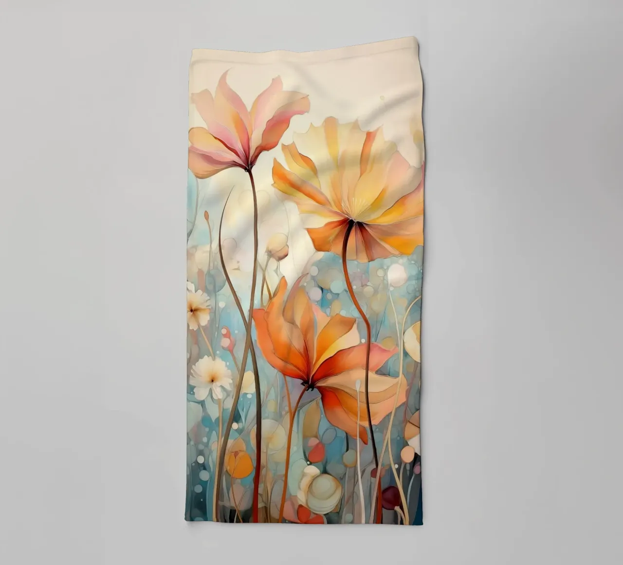 Fiori astratti asciugamano da bagno da Imagine