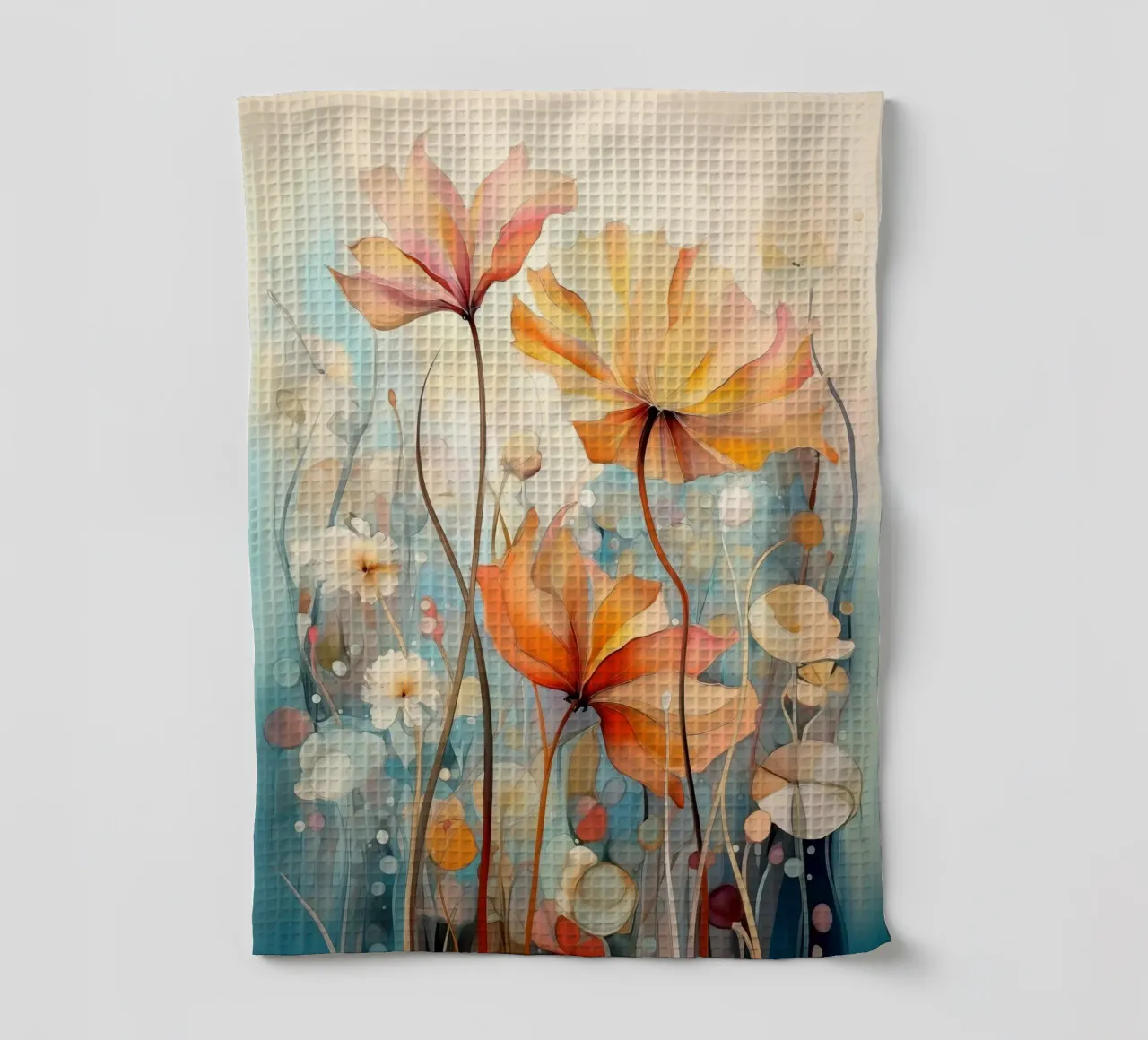 Fiori astratti canovaccio da cucina da Imagine