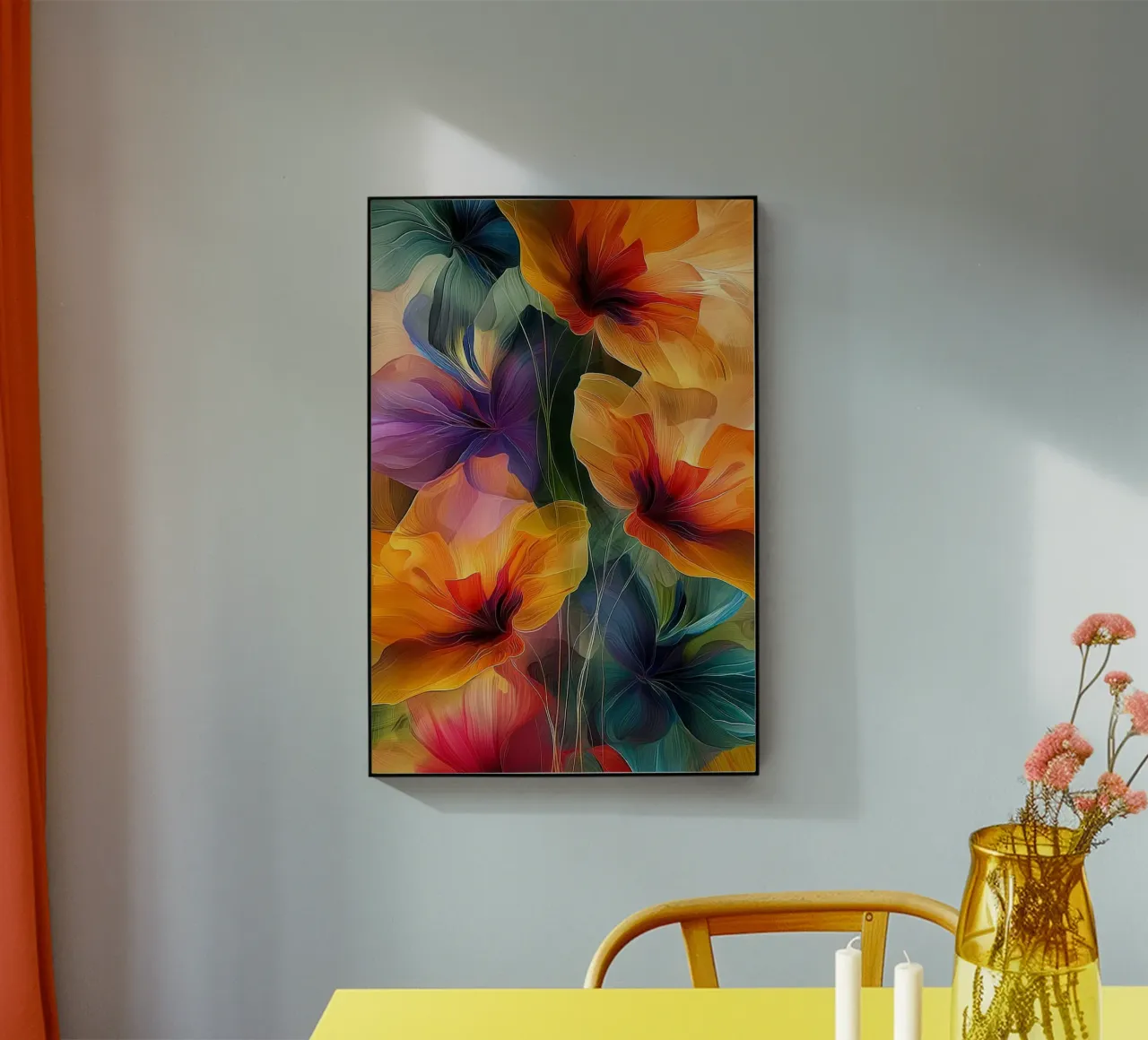 Fiori colorati plexiglass da Imagine