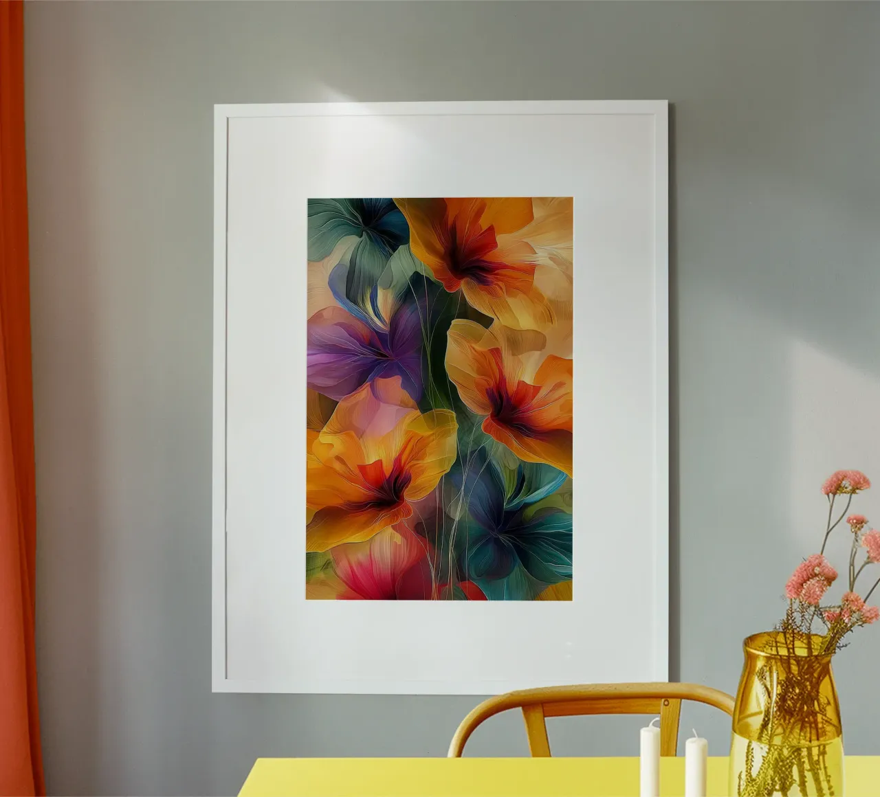 Fiori colorati carta hahnemühle da Imagine