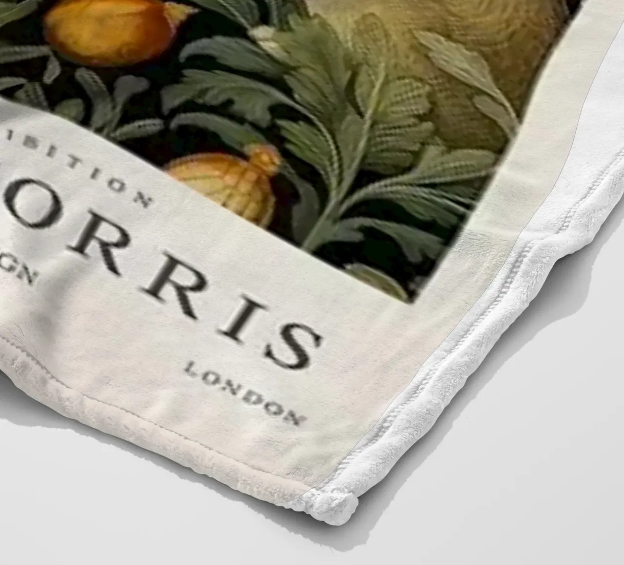 due conigli nei cespugli william morris coperta in pile da komo store