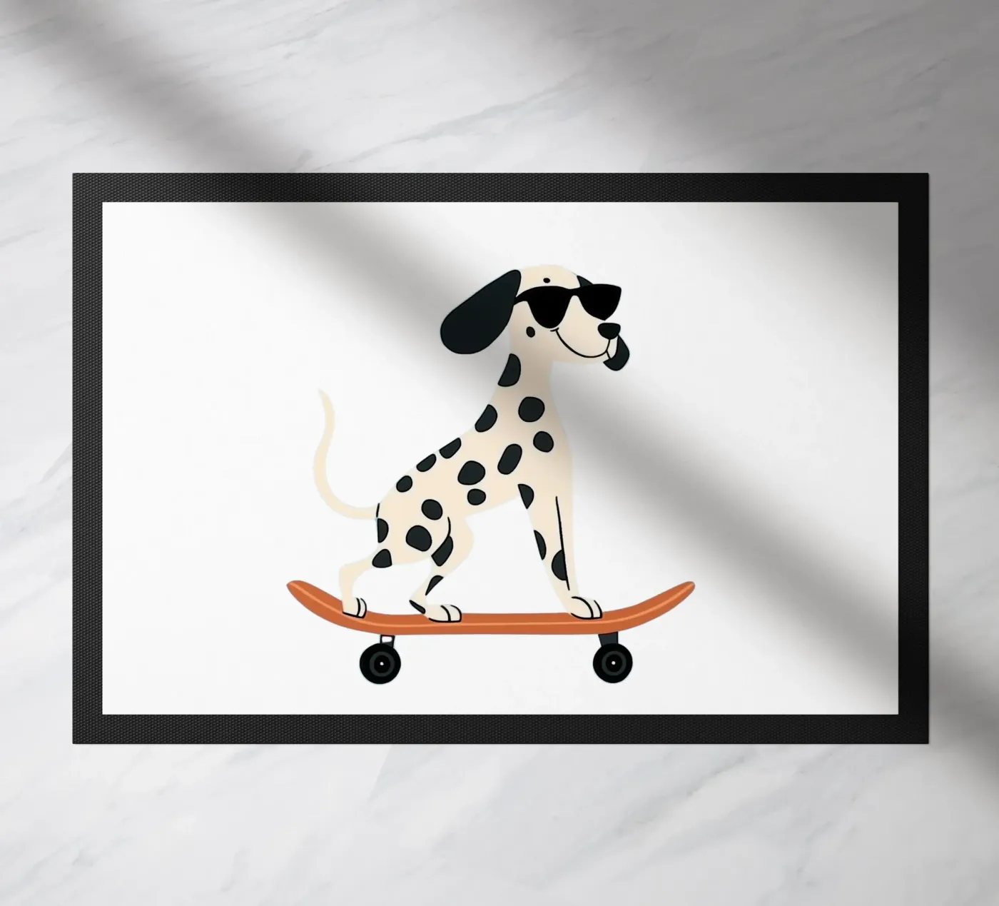 Cool Dog doormat by HookASmile