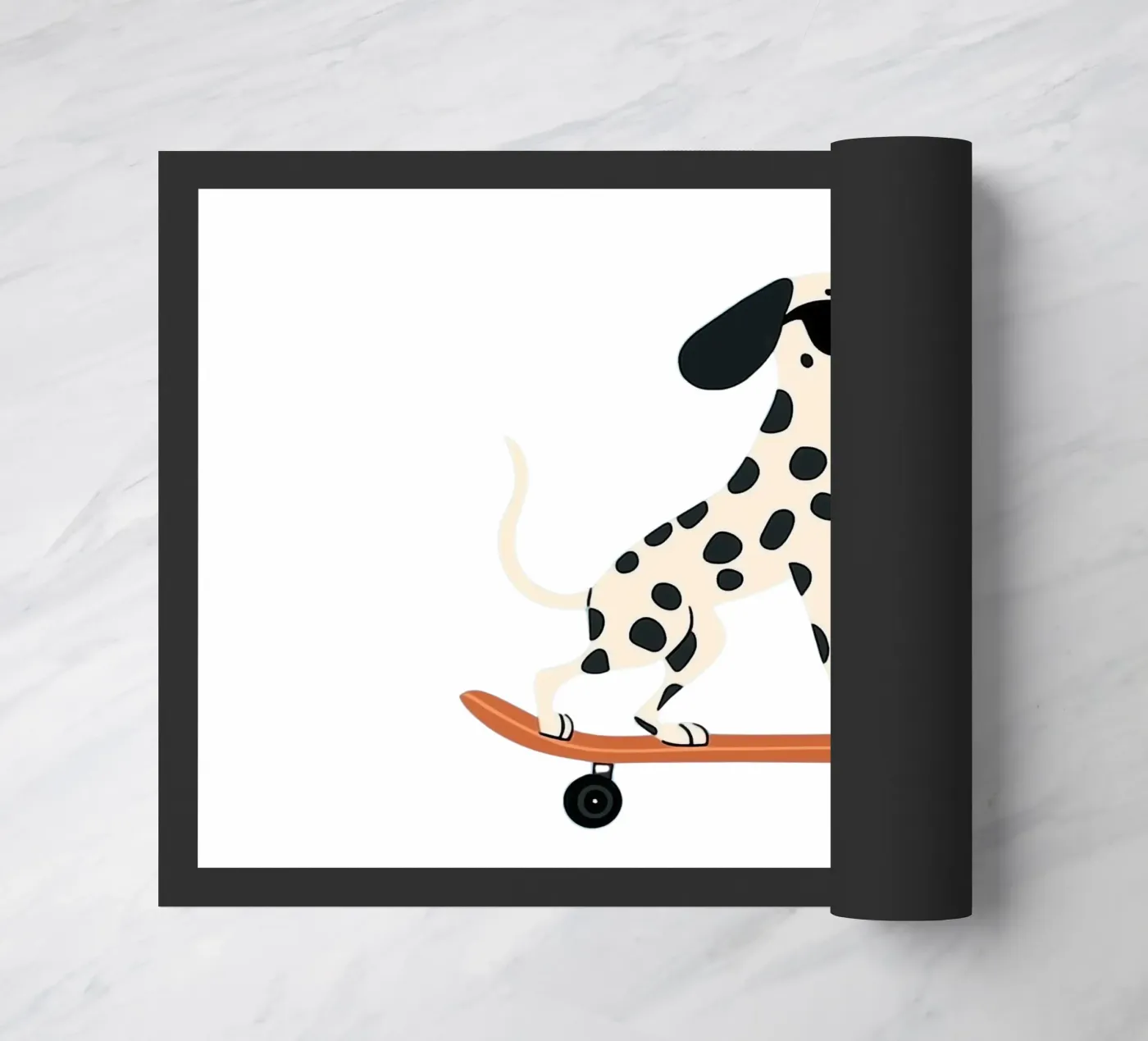 Cool Dog doormat by HookASmile