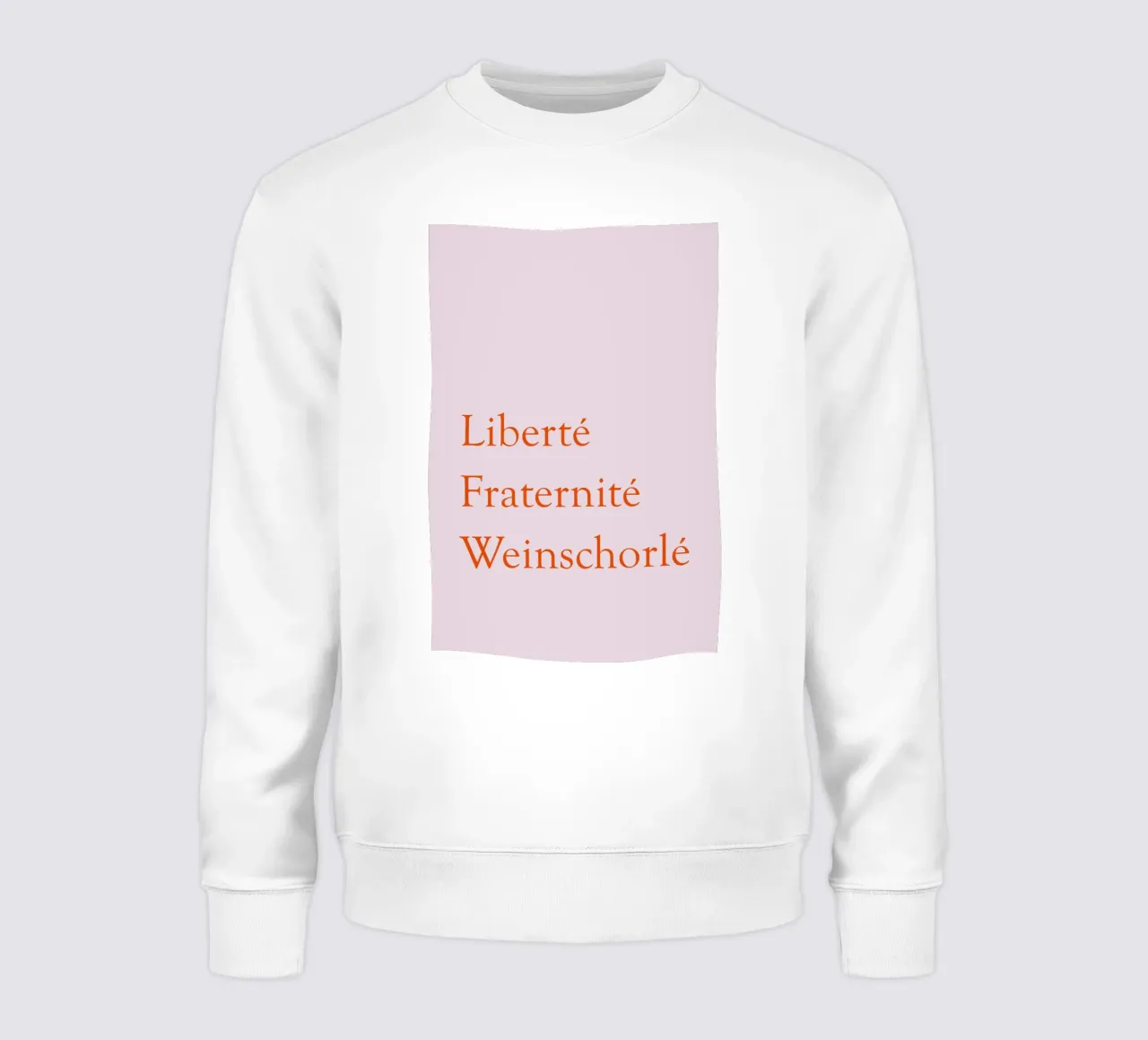Liberté, Fraternité, Weinschorlé felpa da Typo Designs