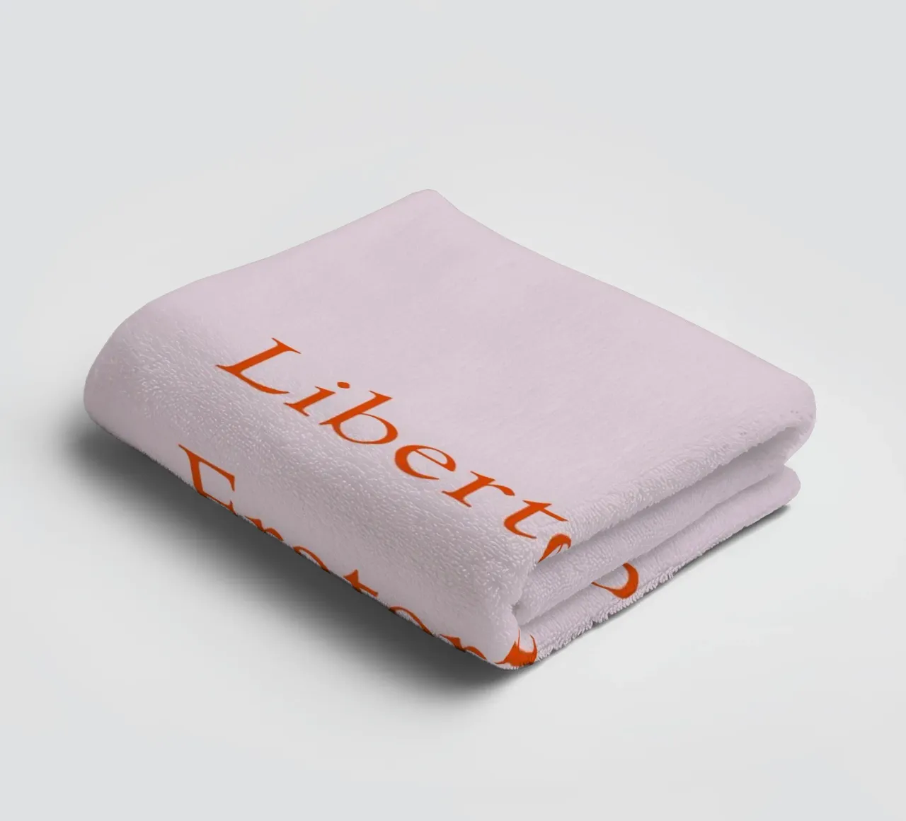 Liberté, Fraternité, Weinschorlé Handtuch von Typo Designs