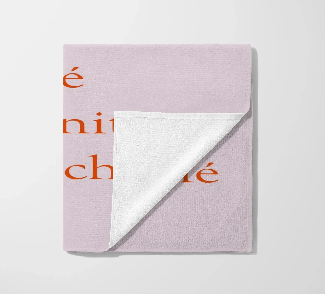 Liberté, Fraternité, Weinschorlé beach towel by Typo Designs