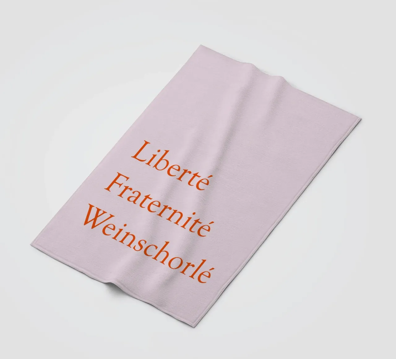 Liberté, Fraternité, Weinschorlé fleece blanket by Typo Designs