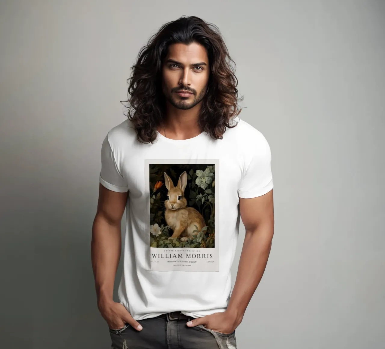 simpatico coniglietto william morris t-shirt da komo store
