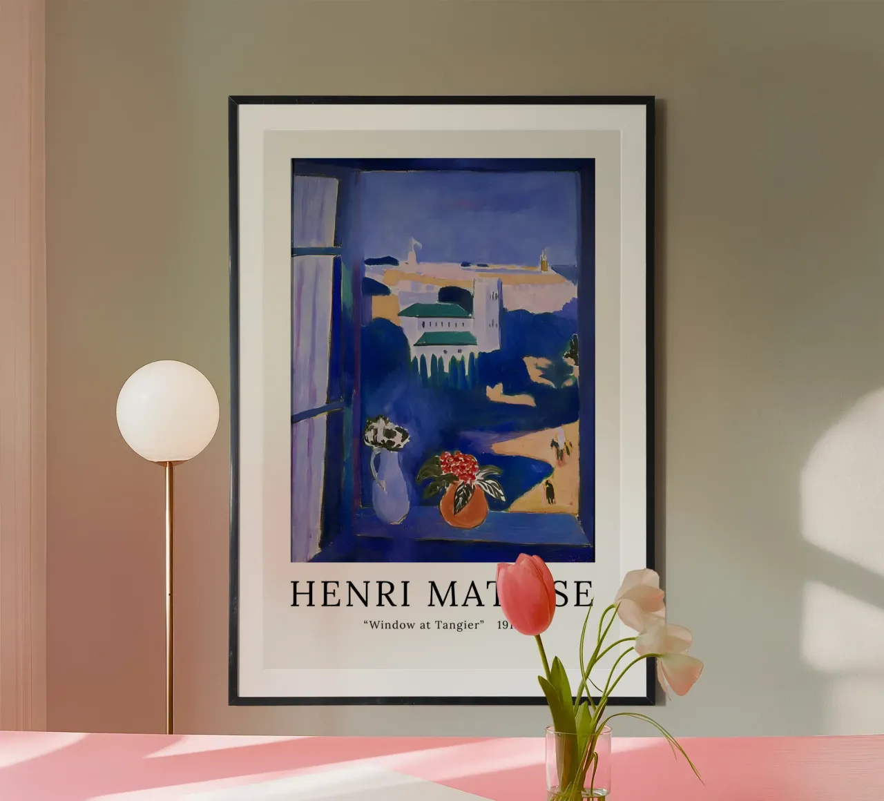 Finestra a Tangeri - Matisse d'epoca poster con telaio in legno da Stev Shop