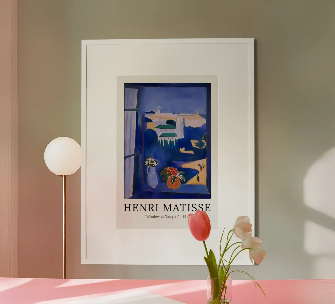 Finestra a Tangeri - Matisse d'epoca poster con telaio in legno da Stev Shop