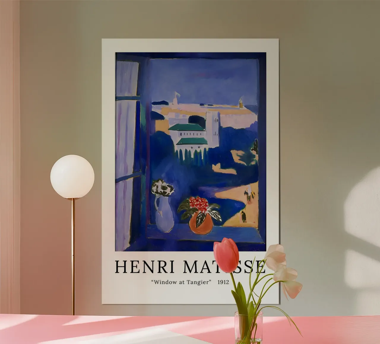 Finestra a Tangeri - Matisse d'epoca poster con telaio in legno da Stev Shop