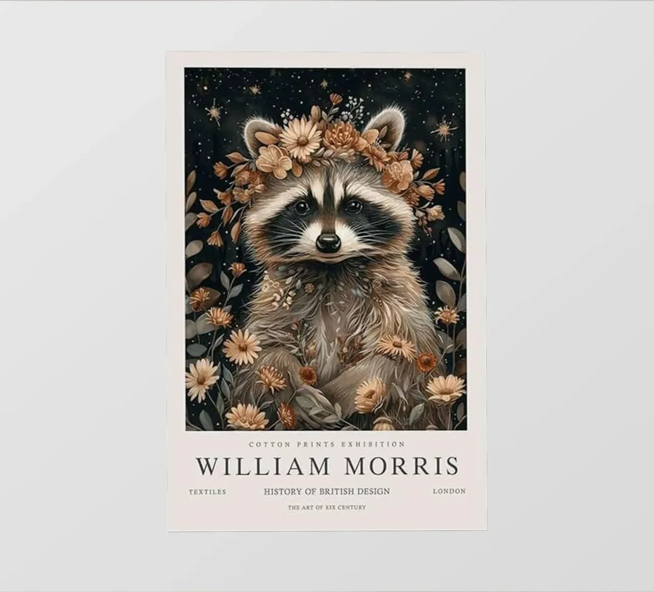 faccia di procione william morris pellicola backlit da komo store