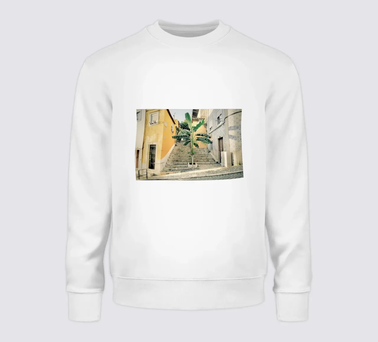 Palm Tree - Lisbon Street sweatshirt by KISSA STUDIO