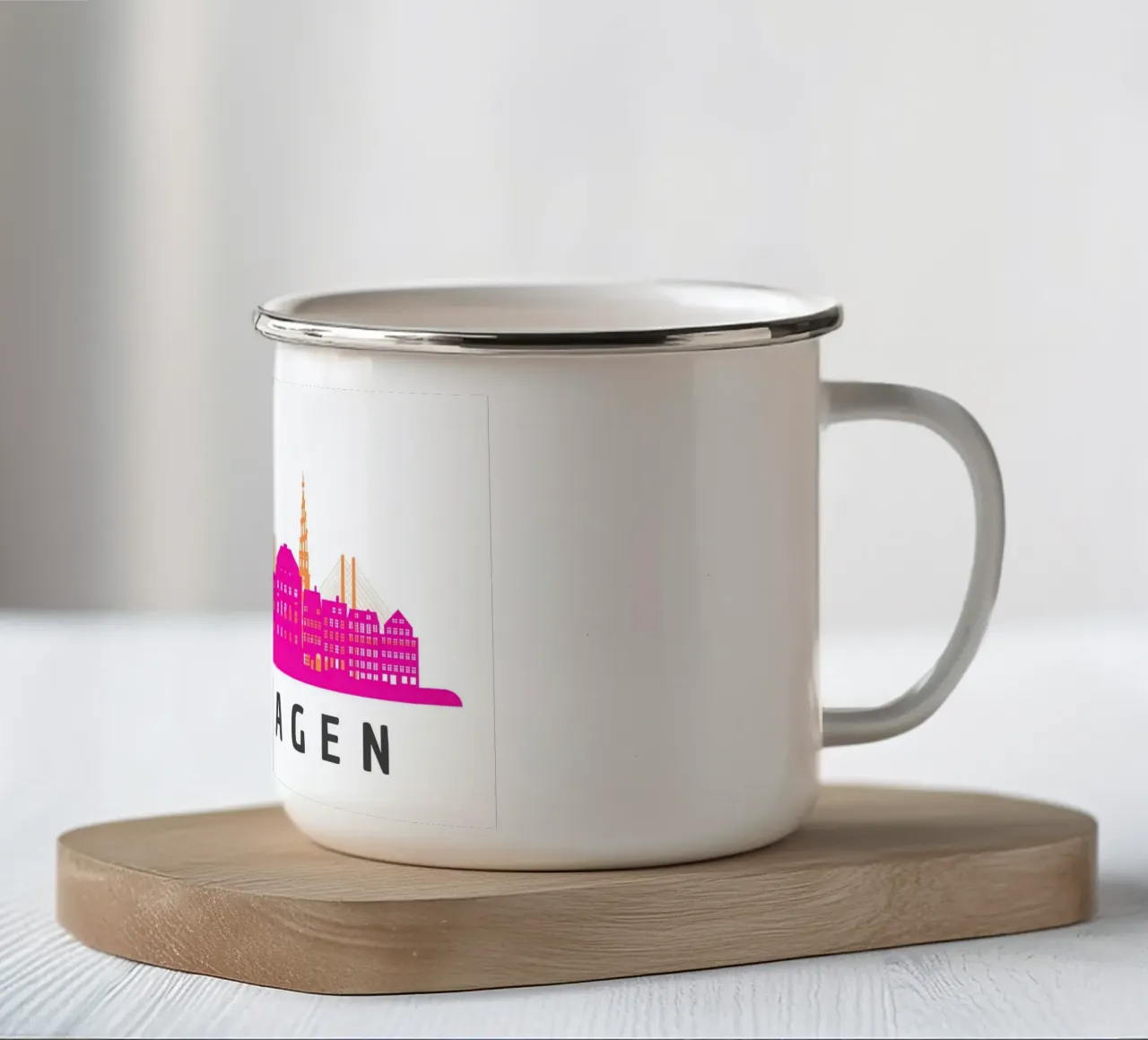 Skyline CPH tazza in smalto da DigiWunderwerk